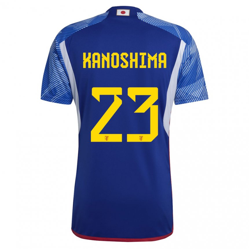 Herren Japanische Yu Kanoshima #23 Königsblau Heimtrikot Trikot 22-24 T-shirt Schweiz