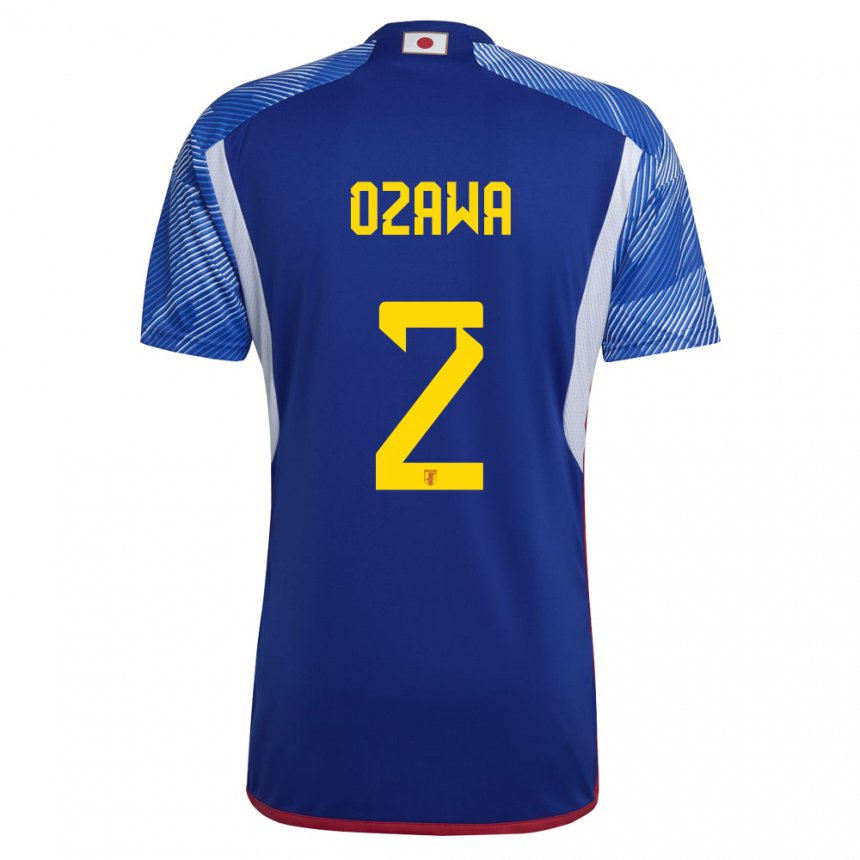 Herren Japanische Haruki Ozawa #2 Königsblau Heimtrikot Trikot 22-24 T-shirt Schweiz