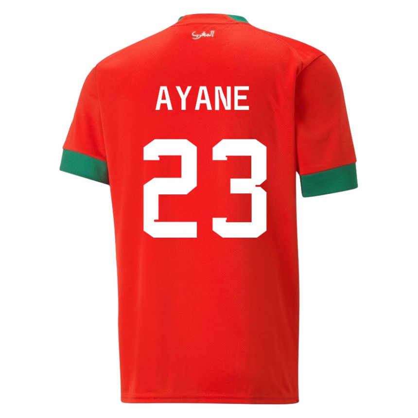 Herren Marokkanische Rosella Ayane #23 Rot Heimtrikot Trikot 22-24 T-shirt Schweiz