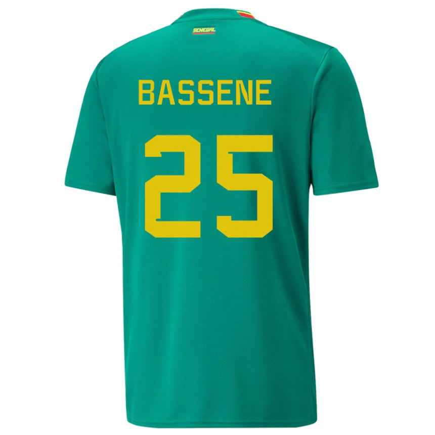 Herren Senegalesische Pascaline Bassene #25 Grün Auswärtstrikot Trikot 22-24 T-shirt Schweiz