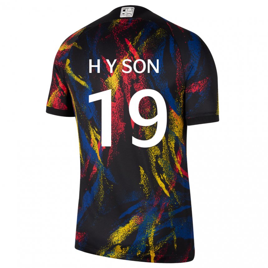 Homme Maillot Corée Du Sud Son Hwa Yeon #19 Multicolore Tenues Extérieur 22-24 T-shirt Suisse