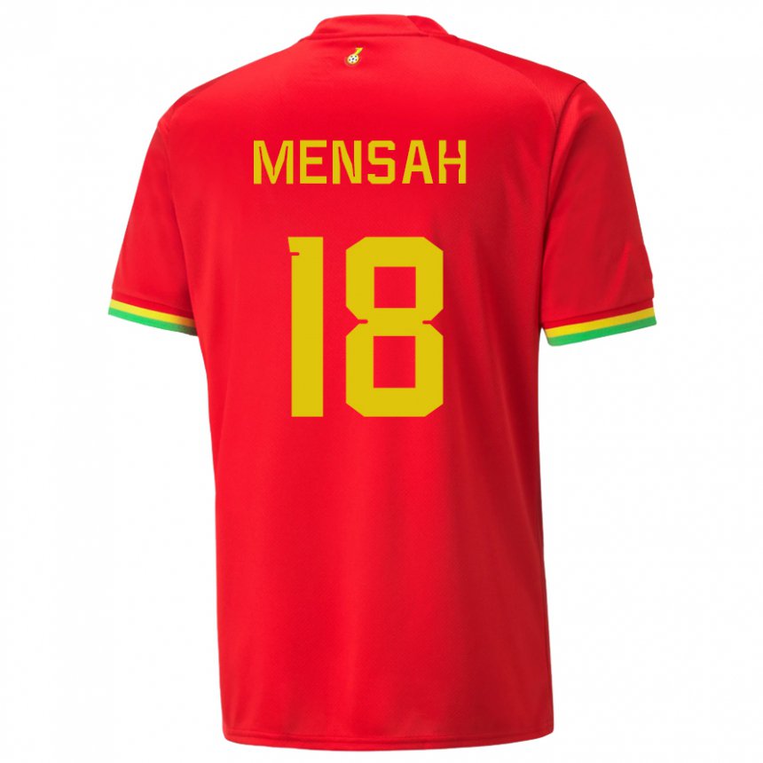 Herren Ghanaische Isaac Mensah #18 Rot Auswärtstrikot Trikot 22-24 T-shirt Schweiz