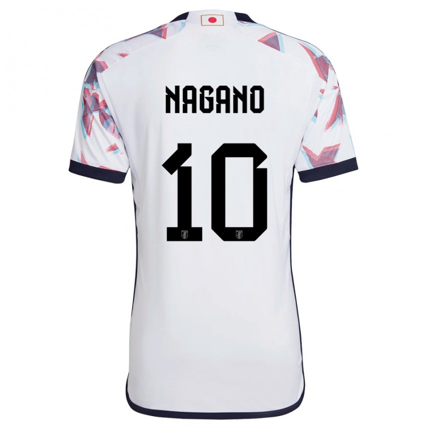 Homme Maillot Japon Fuka Nagano #10 Blanc Tenues Extérieur 22-24 T-shirt Suisse