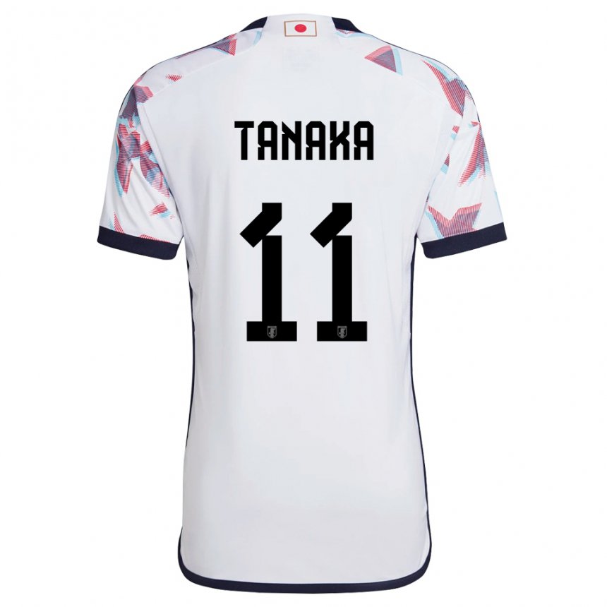 Herren Japanische Mina Tanaka #11 Weiß Auswärtstrikot Trikot 22-24 T-shirt Schweiz