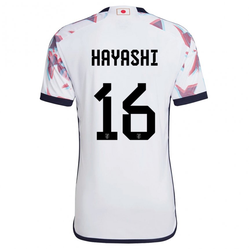 Homme Maillot Japon Honoka Hayashi #16 Blanc Tenues Extérieur 22-24 T-shirt Suisse