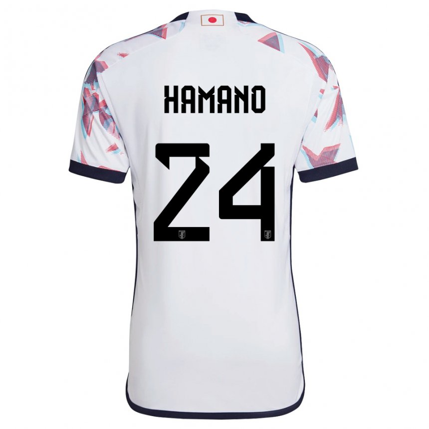 Homme Maillot Japon Maika Hamano #24 Blanc Tenues Extérieur 22-24 T-shirt Suisse