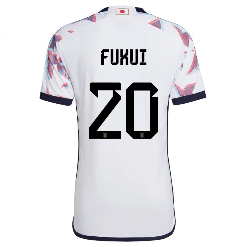 Homme Maillot Japon Taichi Fukui #20 Blanc Tenues Extérieur 22-24 T-shirt Suisse