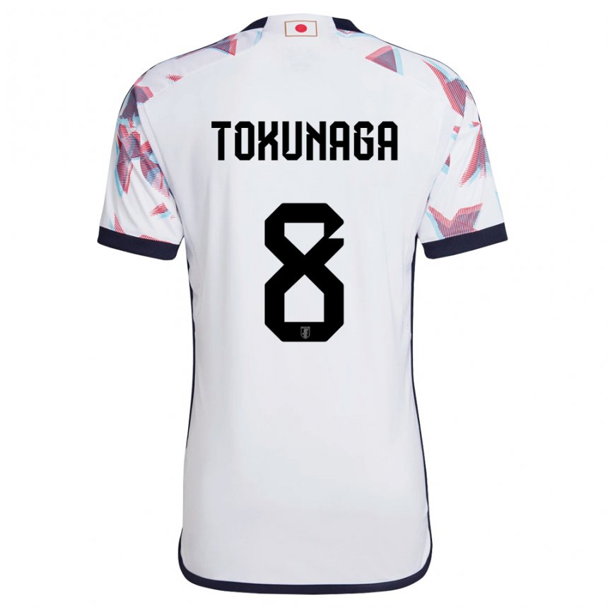 Homme Maillot Japon Ryo Tokunaga #8 Blanc Tenues Extérieur 22-24 T-shirt Suisse