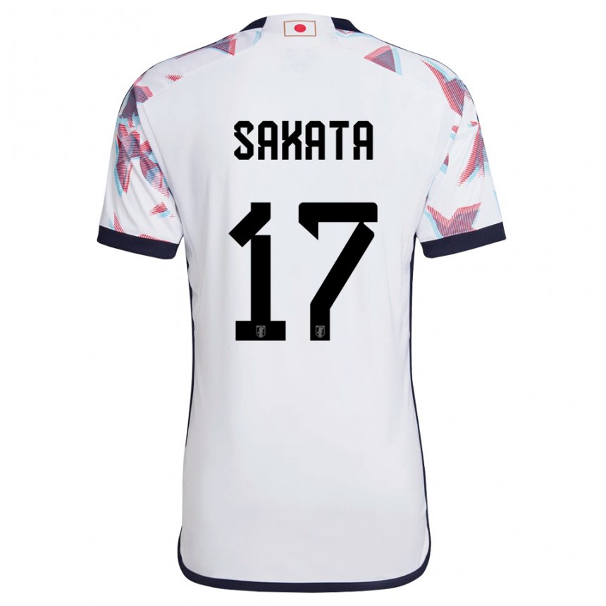 Herren Japanische Reiya Sakata #17 Weiß Auswärtstrikot Trikot 22-24 T-shirt Schweiz