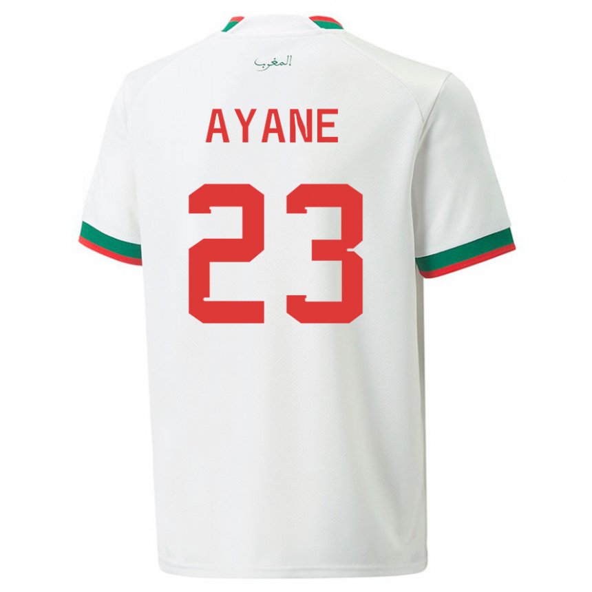 Homme Maillot Maroc Rosella Ayane #23 Blanc Tenues Extérieur 22-24 T-shirt Suisse