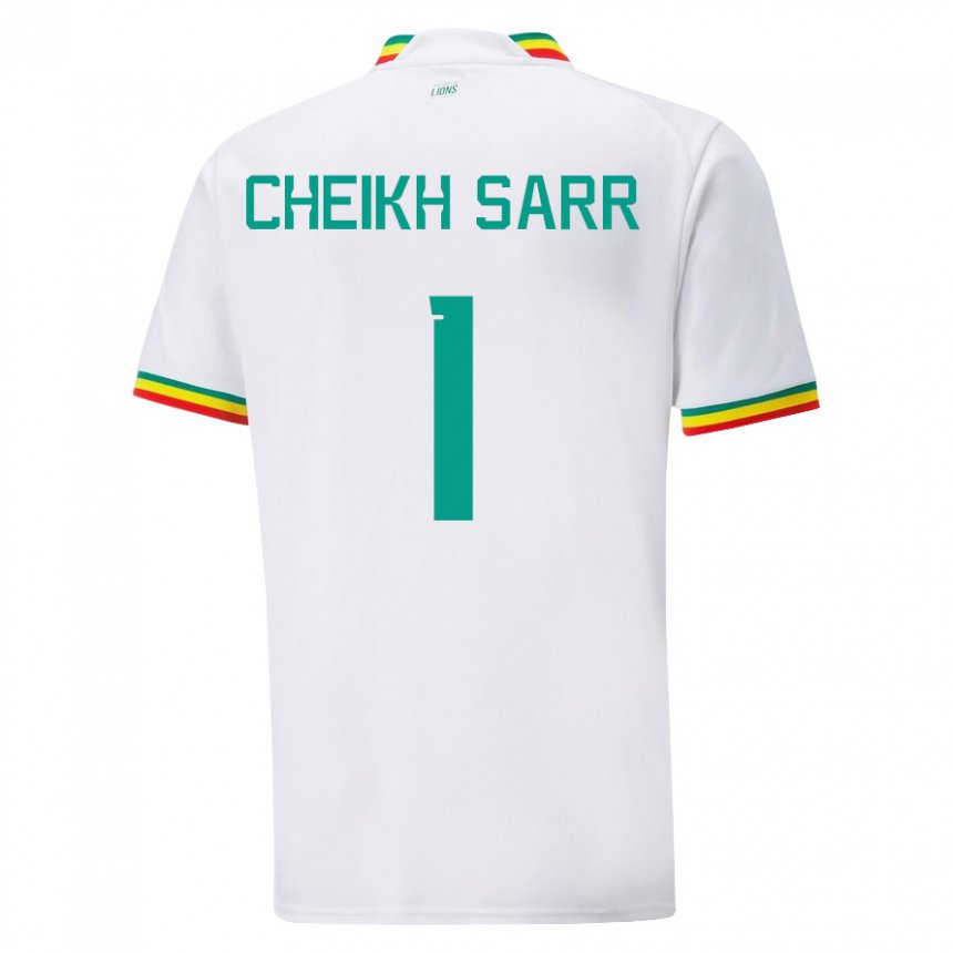 Damen Senegalesische Cheikh Sarr #1 Weiß Heimtrikot Trikot 22-24 T-shirt Schweiz