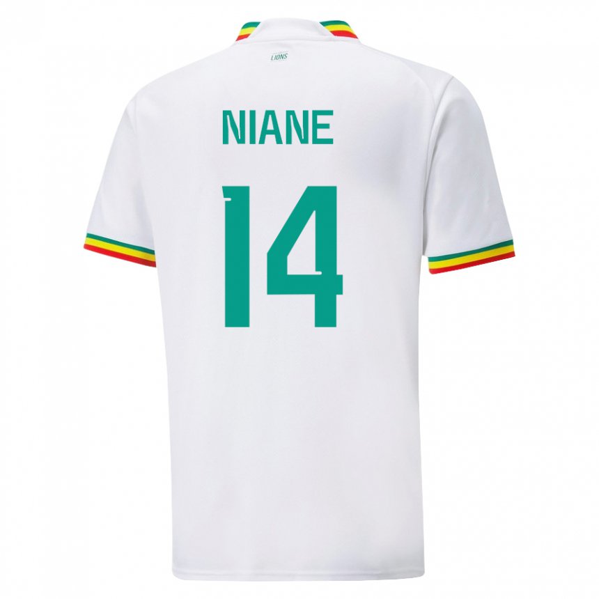 Damen Senegalesische Ibrahima Niane #14 Weiß Heimtrikot Trikot 22-24 T-shirt Schweiz