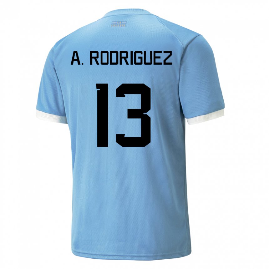 Damen Uruguayische Agustin Rodriguez #13 Blau Heimtrikot Trikot 22-24 T-shirt Schweiz