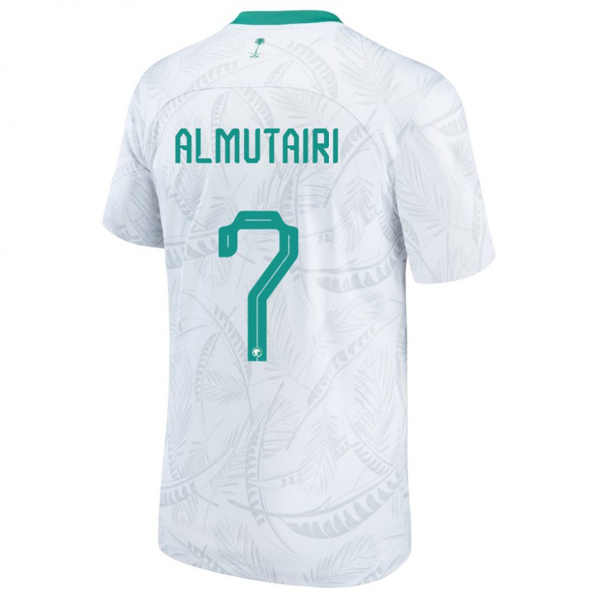 Damen Saudi-arabische Nawaf Almutairi #7 Weiß Heimtrikot Trikot 22-24 T-shirt Schweiz