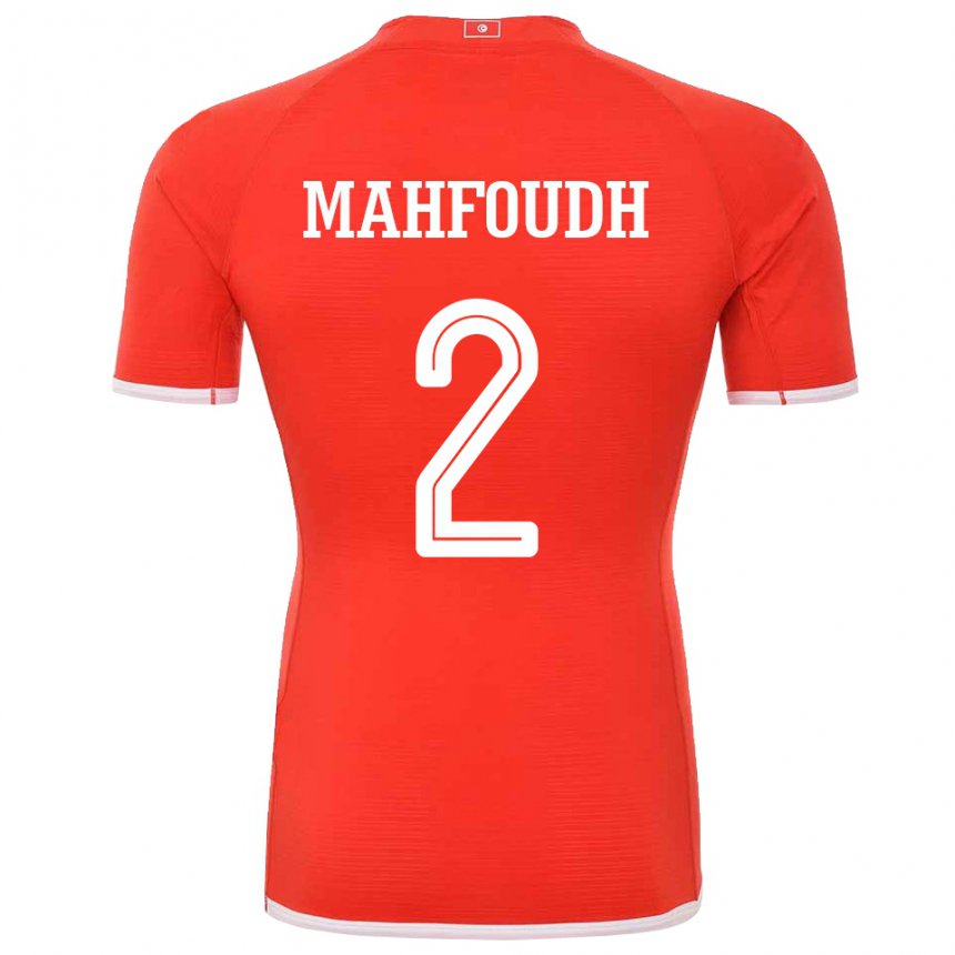 Damen Tunesische Dhikra Mahfoudh #2 Rot Heimtrikot Trikot 22-24 T-shirt Schweiz