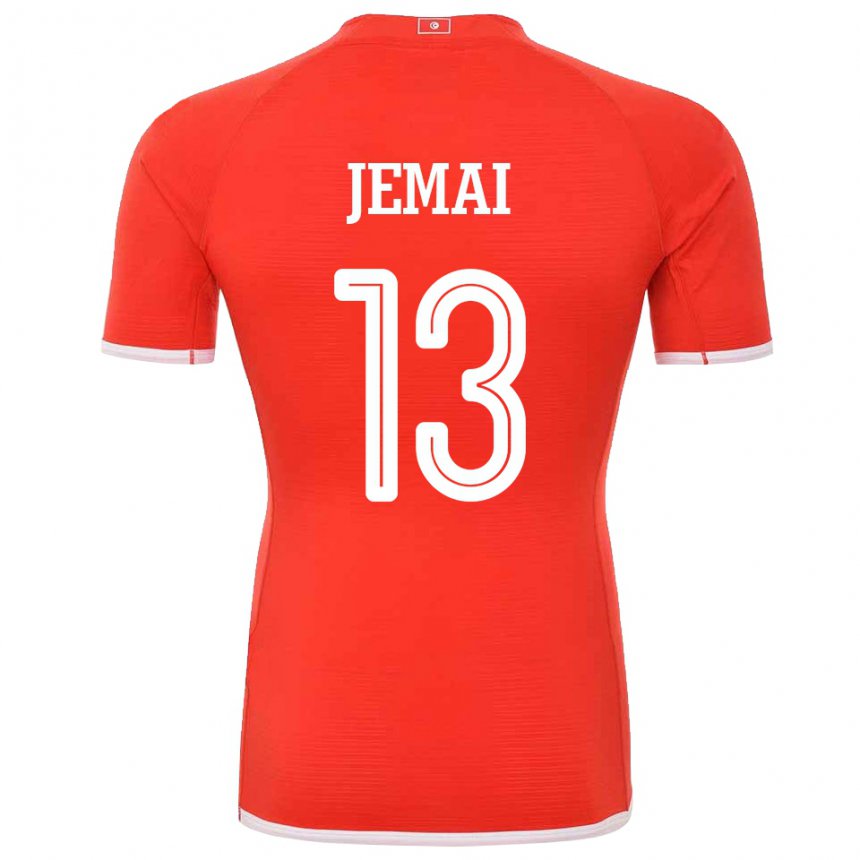 Damen Tunesische Yasmine Jemai #13 Rot Heimtrikot Trikot 22-24 T-shirt Schweiz