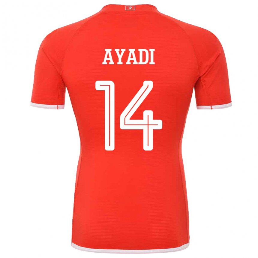 Damen Tunesische Ghada Ayadi #14 Rot Heimtrikot Trikot 22-24 T-shirt Schweiz