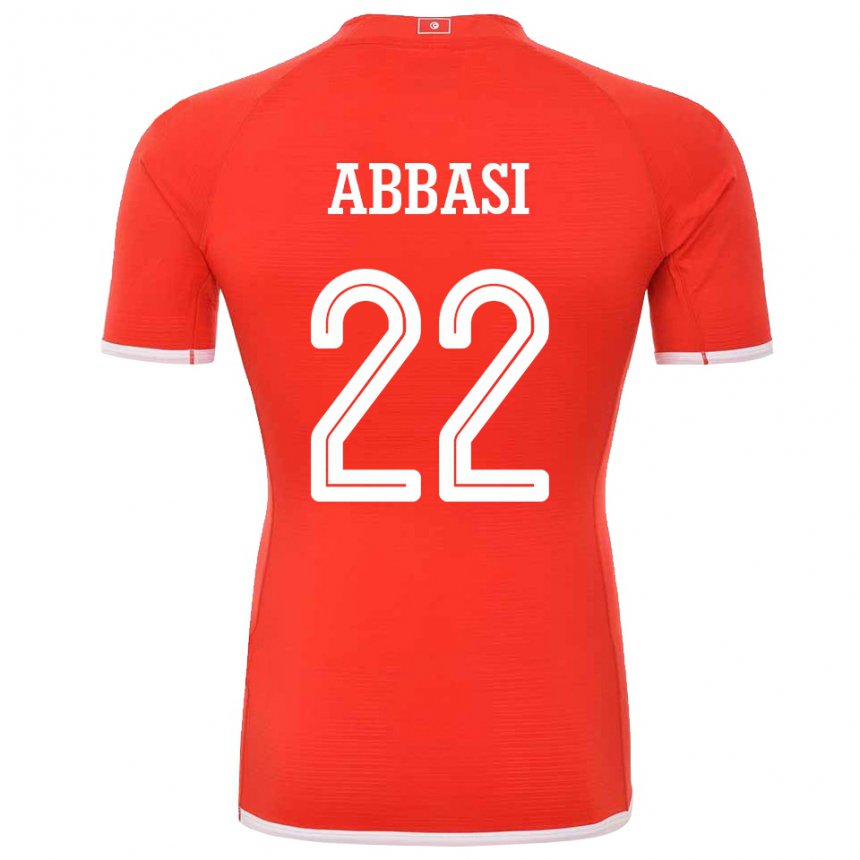 Damen Tunesische Bechir Abbasi #22 Rot Heimtrikot Trikot 22-24 T-shirt Schweiz