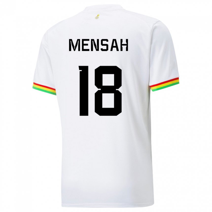 Damen Ghanaische Isaac Mensah #18 Weiß Heimtrikot Trikot 22-24 T-shirt Schweiz