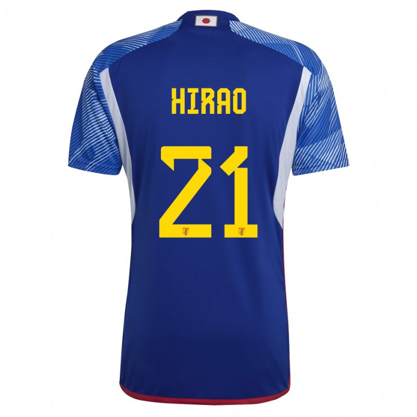 Damen Japanische Chika Hirao #21 Königsblau Heimtrikot Trikot 22-24 T-shirt Schweiz