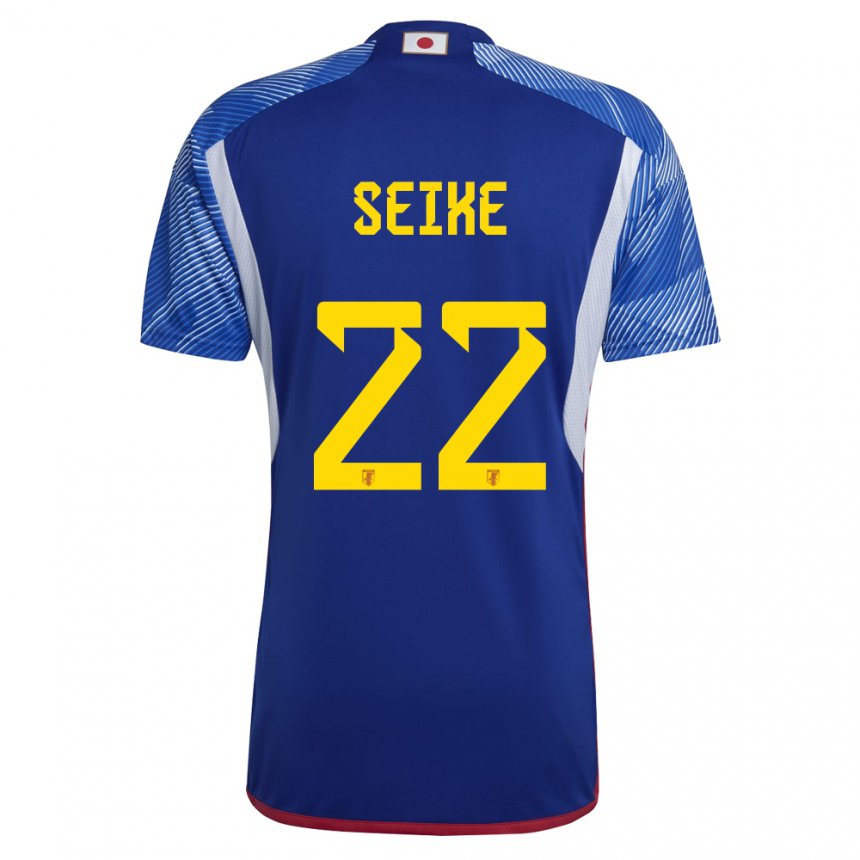 Damen Japanische Kiko Seike #22 Königsblau Heimtrikot Trikot 22-24 T-shirt Schweiz