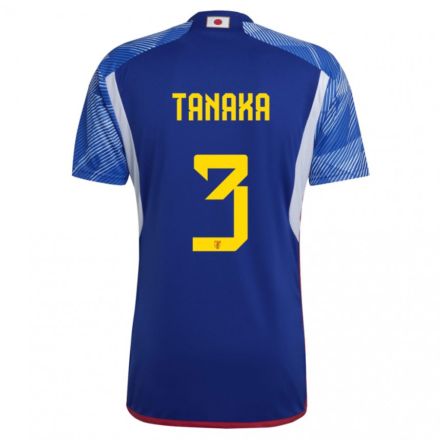 Damen Japanische Hayato Tanaka #3 Königsblau Heimtrikot Trikot 22-24 T-shirt Schweiz