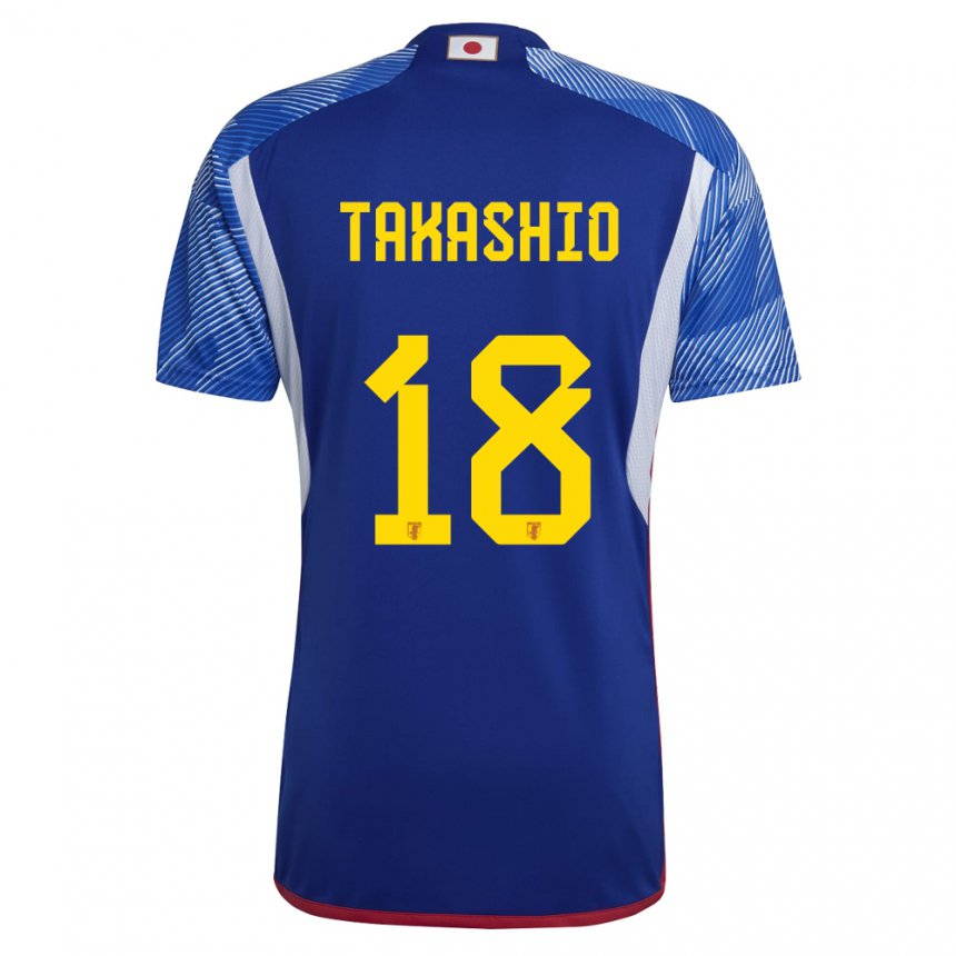 Damen Japanische Hayase Takashio #18 Königsblau Heimtrikot Trikot 22-24 T-shirt Schweiz