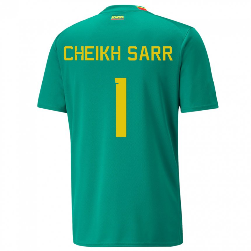 Damen Senegalesische Cheikh Sarr #1 Grün Auswärtstrikot Trikot 22-24 T-shirt Schweiz