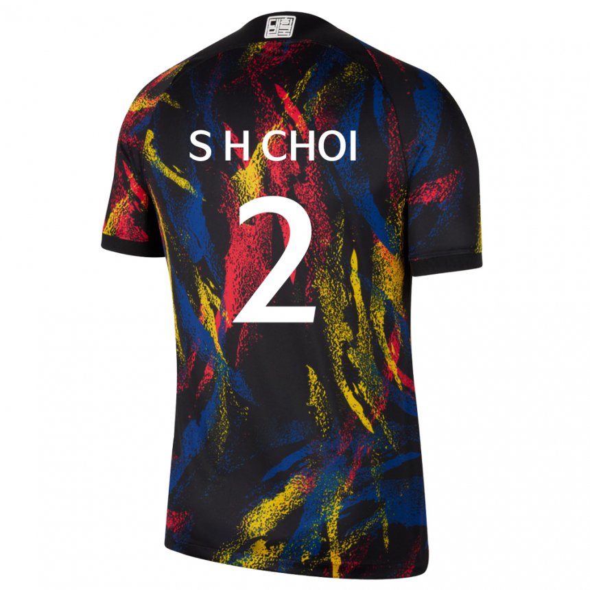 Damen Südkoreanische Choi Seok Hyeon #2 Mehrfarbig Auswärtstrikot Trikot 22-24 T-shirt Schweiz