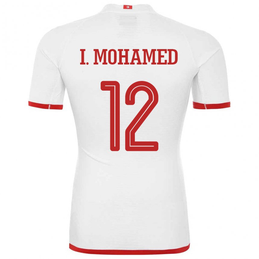 Damen Tunesische Ibtissem Ben Mohamed #12 Weiß Auswärtstrikot Trikot 22-24 T-shirt Schweiz