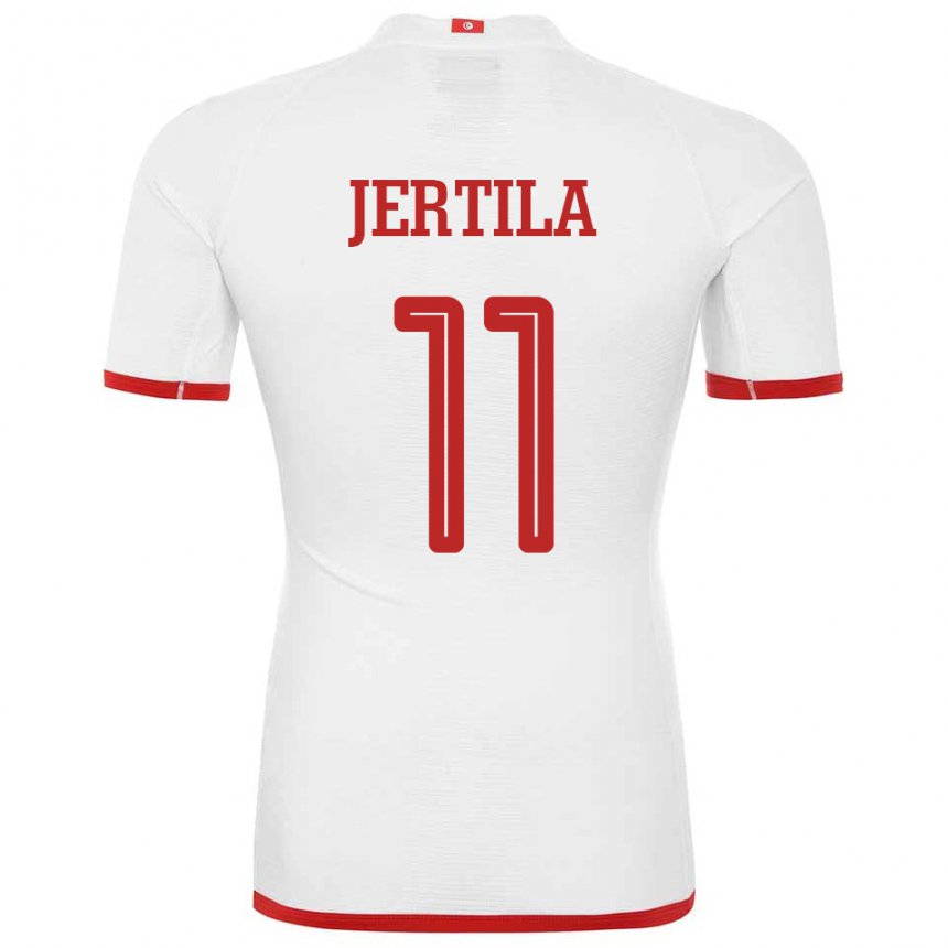 Damen Tunesische Hedi Jertila #11 Weiß Auswärtstrikot Trikot 22-24 T-shirt Schweiz