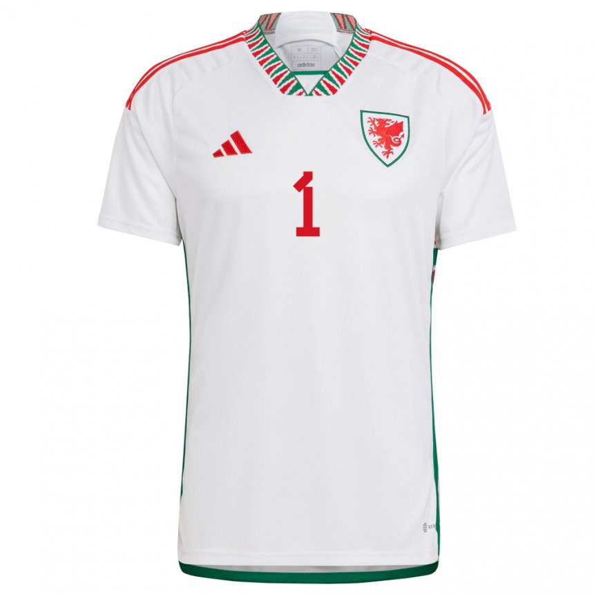 Damen Walisische Laura O Sullivan #1 Weiß Auswärtstrikot Trikot 22-24 T-shirt Schweiz