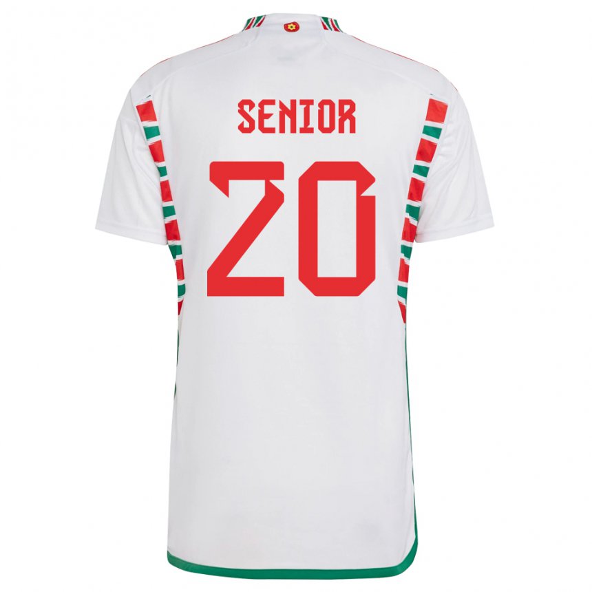 Damen Walisische Matt Senior #20 Weiß Auswärtstrikot Trikot 22-24 T-shirt Schweiz