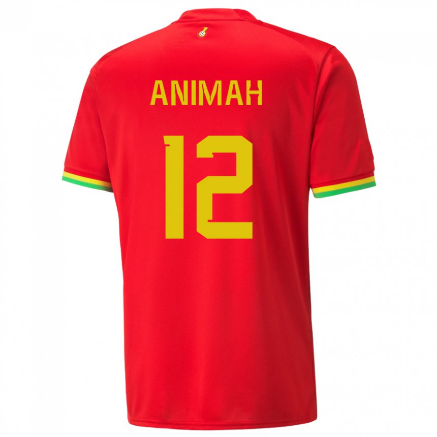 Damen Ghanaische Grace Animah #12 Rot Auswärtstrikot Trikot 22-24 T-shirt Schweiz