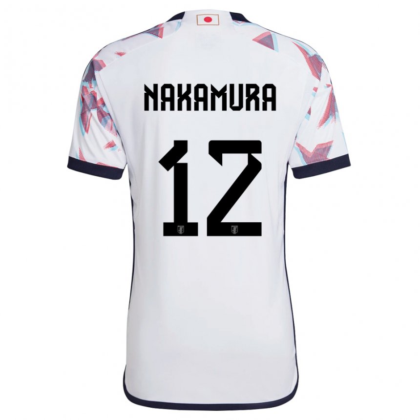 Damen Japanische Keisuke Nakamura #12 Weiß Auswärtstrikot Trikot 22-24 T-shirt Schweiz