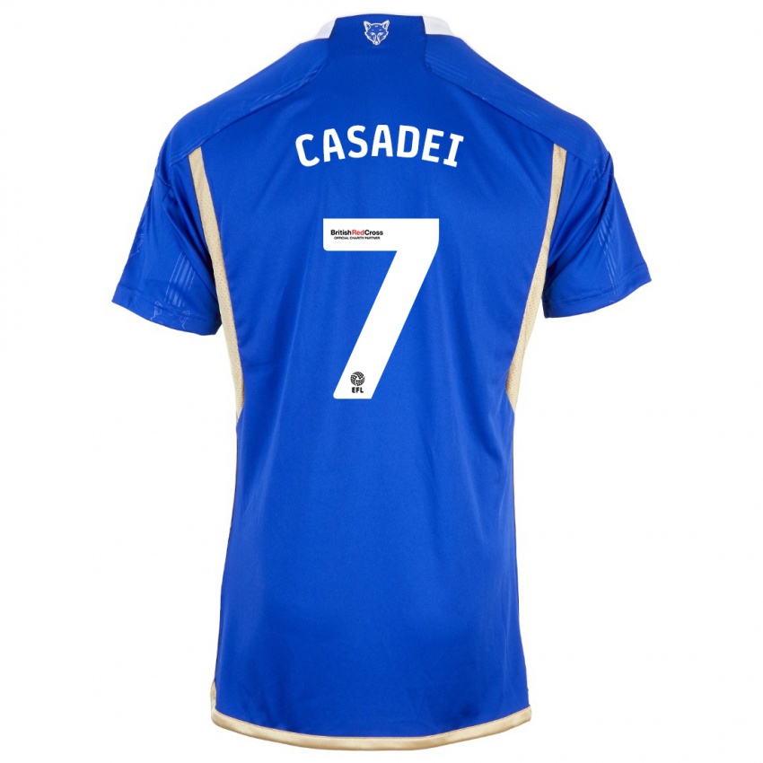 Kinder Cesare Casadei #7 Blau Heimtrikot Trikot 2023/24 T-Shirt Schweiz