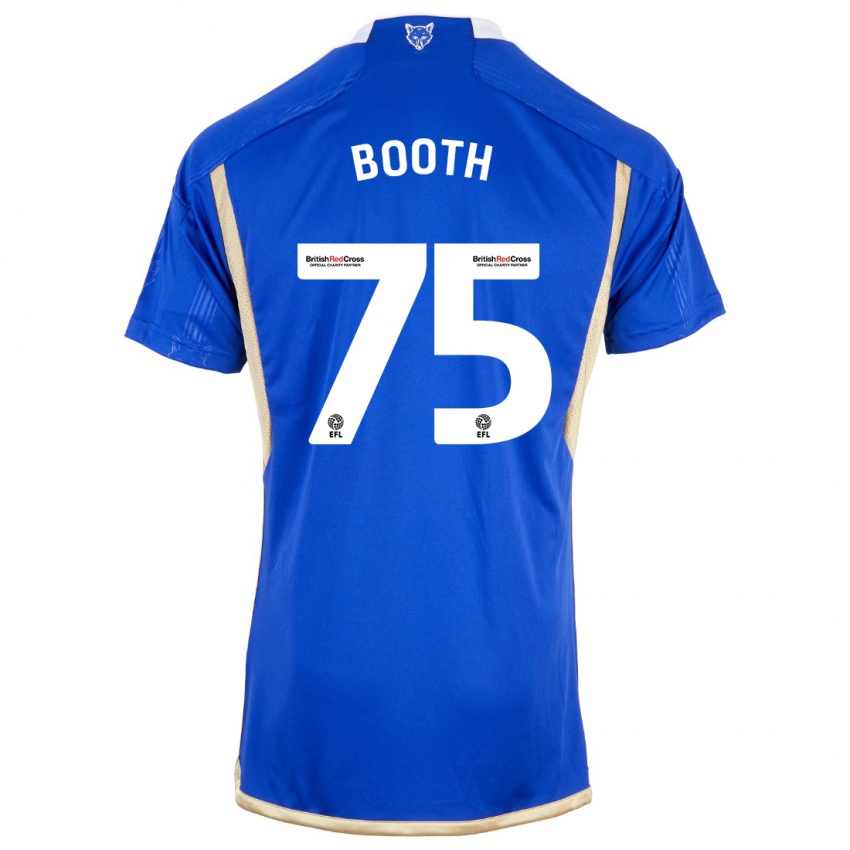 Kinder Zach Booth #75 Blau Heimtrikot Trikot 2023/24 T-Shirt Schweiz