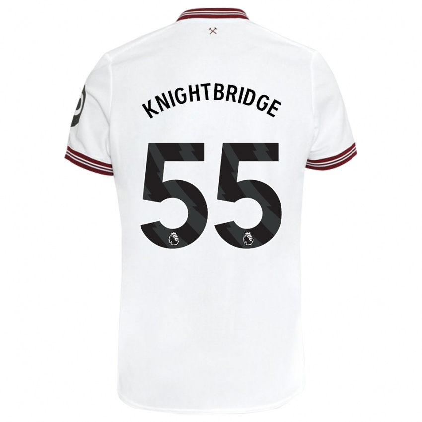 Kinder Jacob Knightbridge #55 Weiß Auswärtstrikot Trikot 2023/24 T-Shirt Schweiz