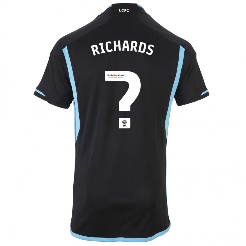 Kinder Amani Richards #0 Schwarz Auswärtstrikot Trikot 2023/24 T-Shirt Schweiz