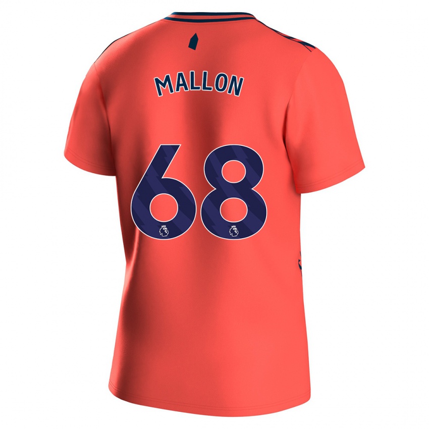Kinder Mathew Mallon #68 Koralle Auswärtstrikot Trikot 2023/24 T-Shirt Schweiz