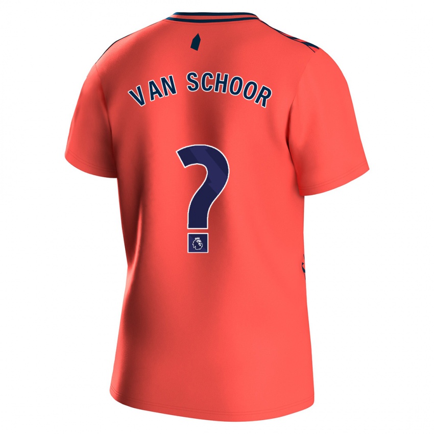 Kinder Joshua Van Schoor #0 Koralle Auswärtstrikot Trikot 2023/24 T-Shirt Schweiz