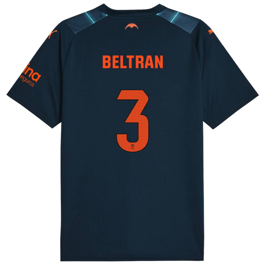 Kinder Bea Beltran #3 Marineblau Auswärtstrikot Trikot 2023/24 T-Shirt Schweiz