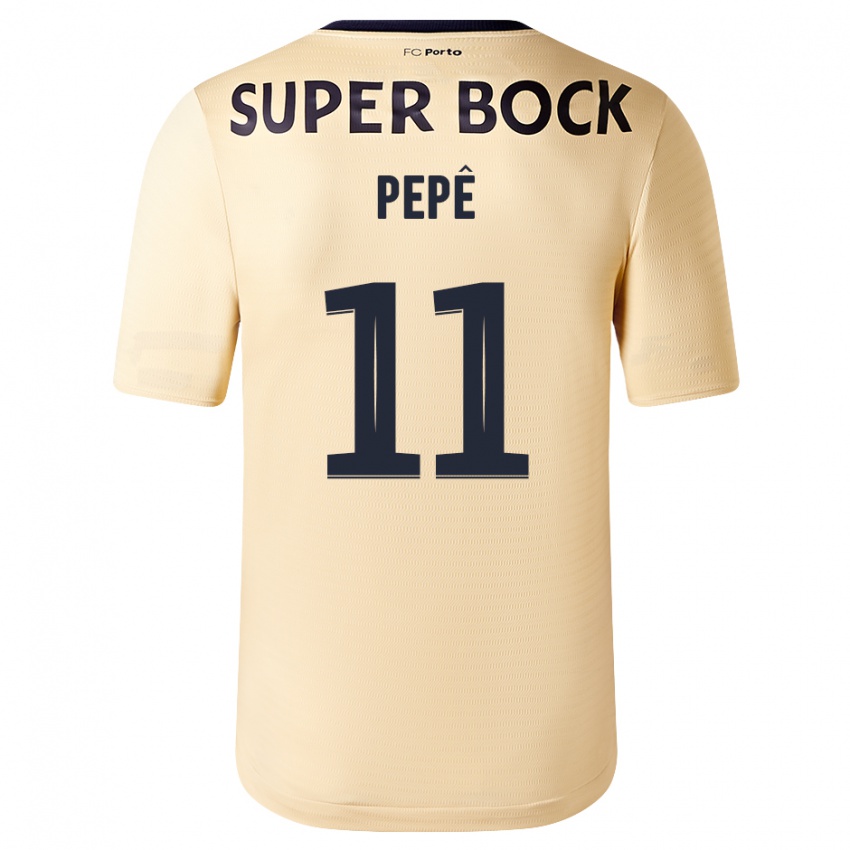 Kinder Pepe #11 Beige-Gold Auswärtstrikot Trikot 2023/24 T-Shirt Schweiz