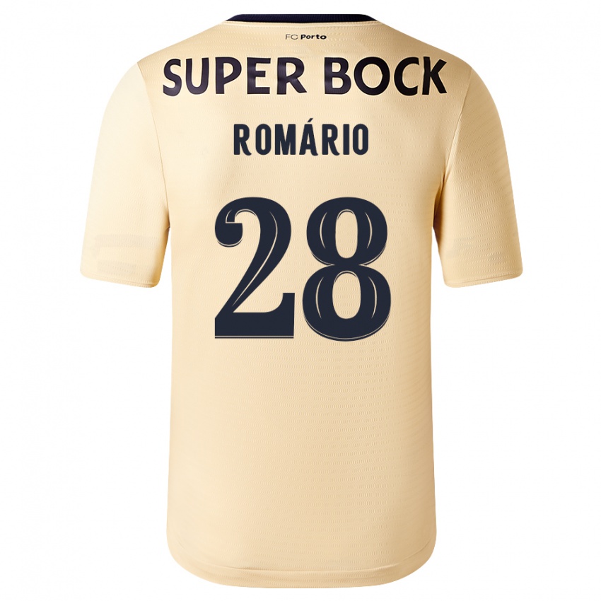 Kinder Romario Baro #28 Beige-Gold Auswärtstrikot Trikot 2023/24 T-Shirt Schweiz