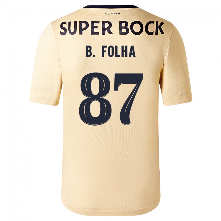 Kinder Bernardo Folha #87 Beige-Gold Auswärtstrikot Trikot 2023/24 T-Shirt Schweiz