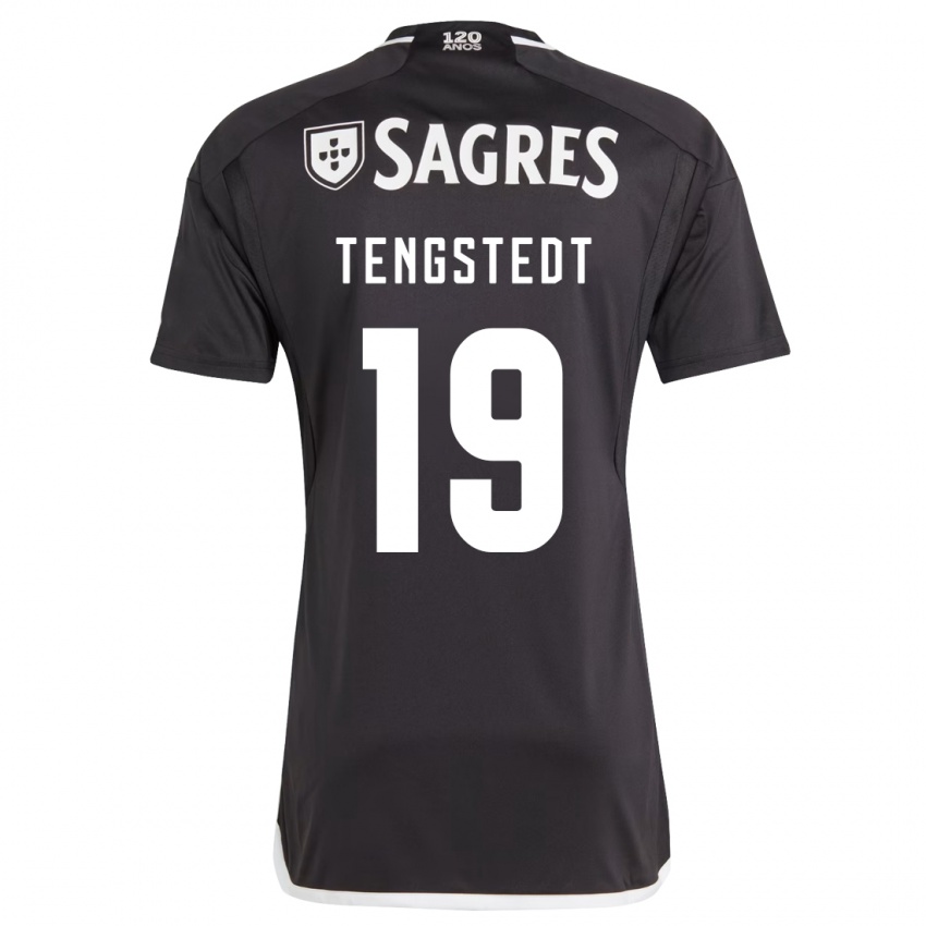 Enfant Maillot Casper Tengstedt #19 Noir Tenues Extérieur 2023/24 T-Shirt Suisse