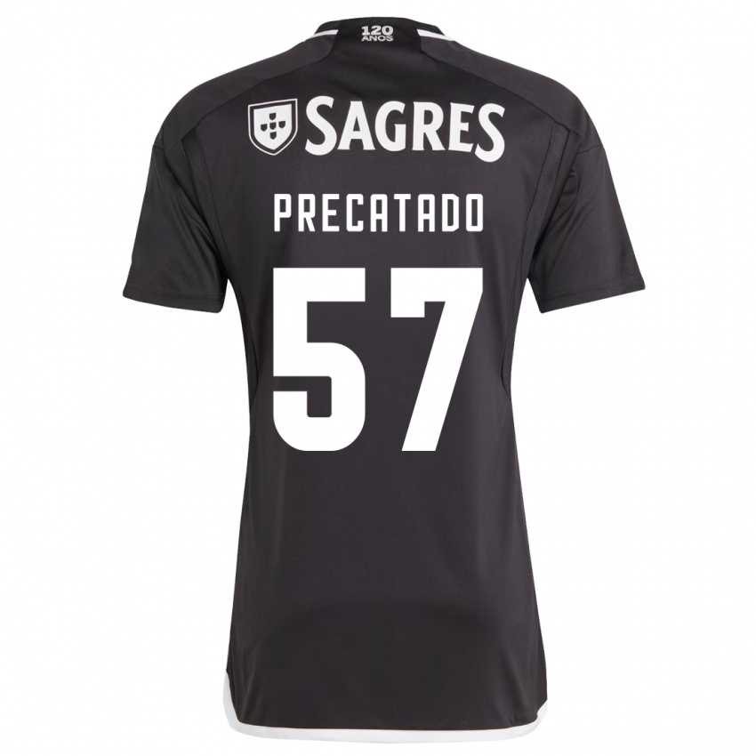 Kinder Precatado #57 Schwarz Auswärtstrikot Trikot 2023/24 T-Shirt Schweiz