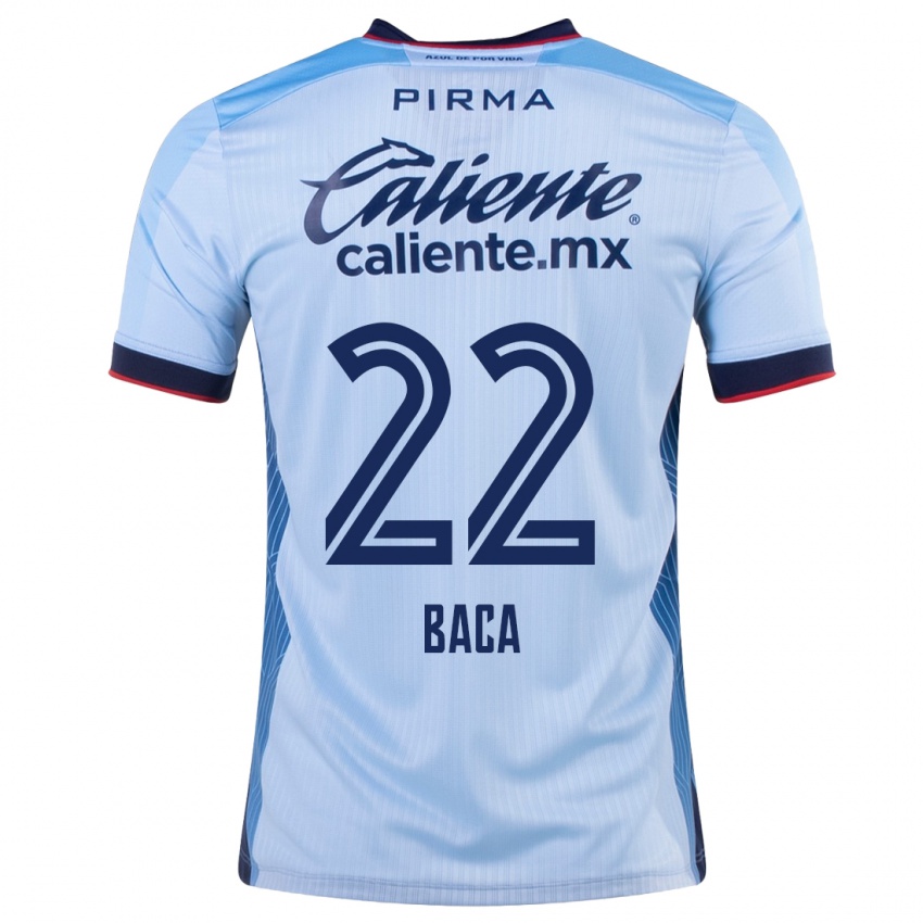 Kinder Rafael Baca #22 Himmelblau Auswärtstrikot Trikot 2023/24 T-Shirt Schweiz