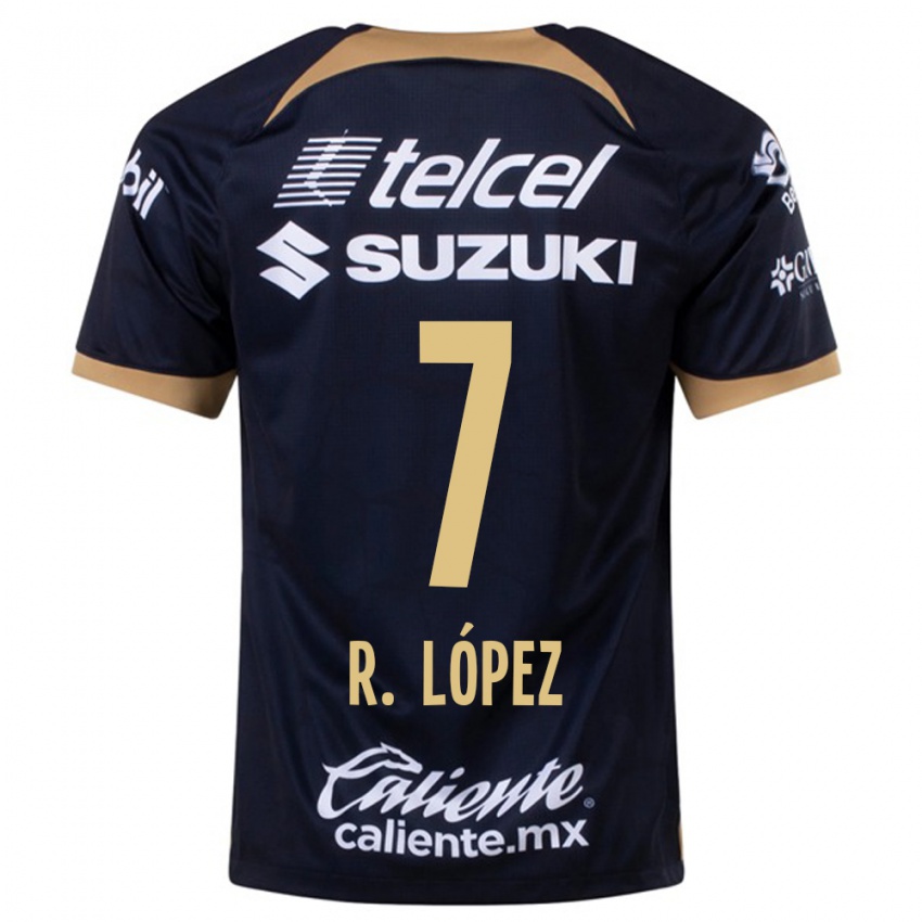 Kinder Rodrigo López #7 Dunkelblau Auswärtstrikot Trikot 2023/24 T-Shirt Schweiz