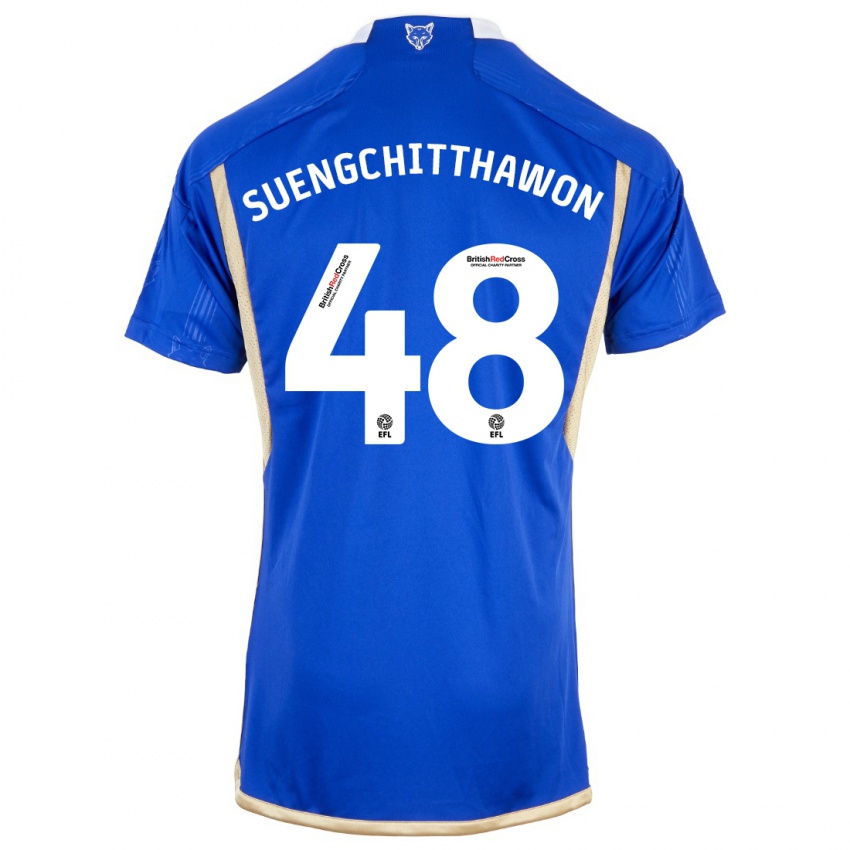 Herren Thanawat Suengchitthawon #48 Königsblau Heimtrikot Trikot 2023/24 T-Shirt Schweiz